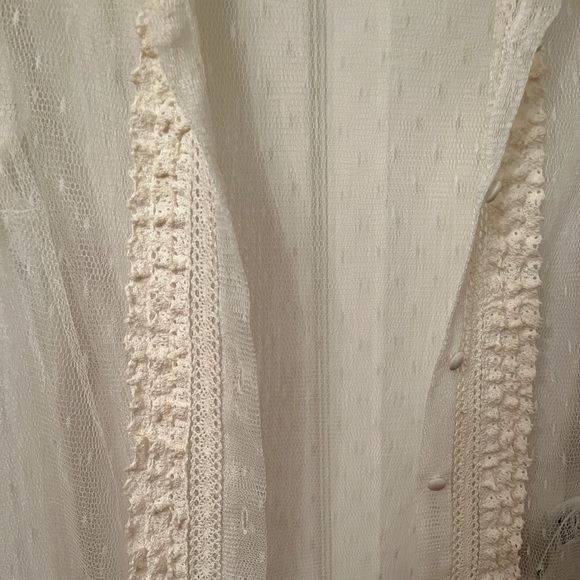 VALENTINO sheer white blouse BNWT - Picture 2 of 4